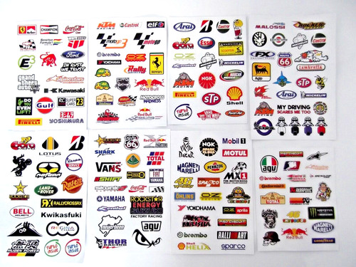 Sheets stickers car bike - 8,